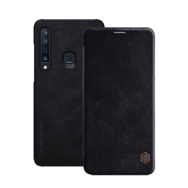 Bao da leather cho Samsung Galaxy A9 2018/ A9 Star Pro hiệu Nillkin Qin (có ngăn đựng thẻ, mặt da mịn) - Hàng chính hãng