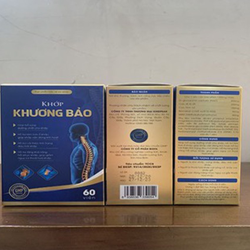 Khớp khương Bảo - Hỗ trợ xương khớp thoái hóa cột sống Hộp 60 Viên - Gia Hân