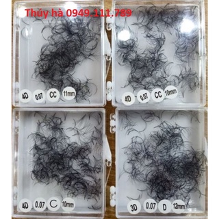 MI FAN 4D ĐỘ DÀY 0,07 HỘP 1000 FAN, đẹp như fan tay- mi volume - dụng cụ nối mi