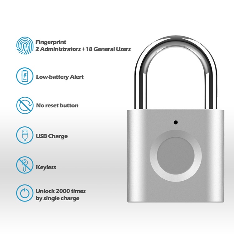 Ổ Khóa Hành Lý Thông Minh Chống Trộm Dấu Vân Tay P3 Mini