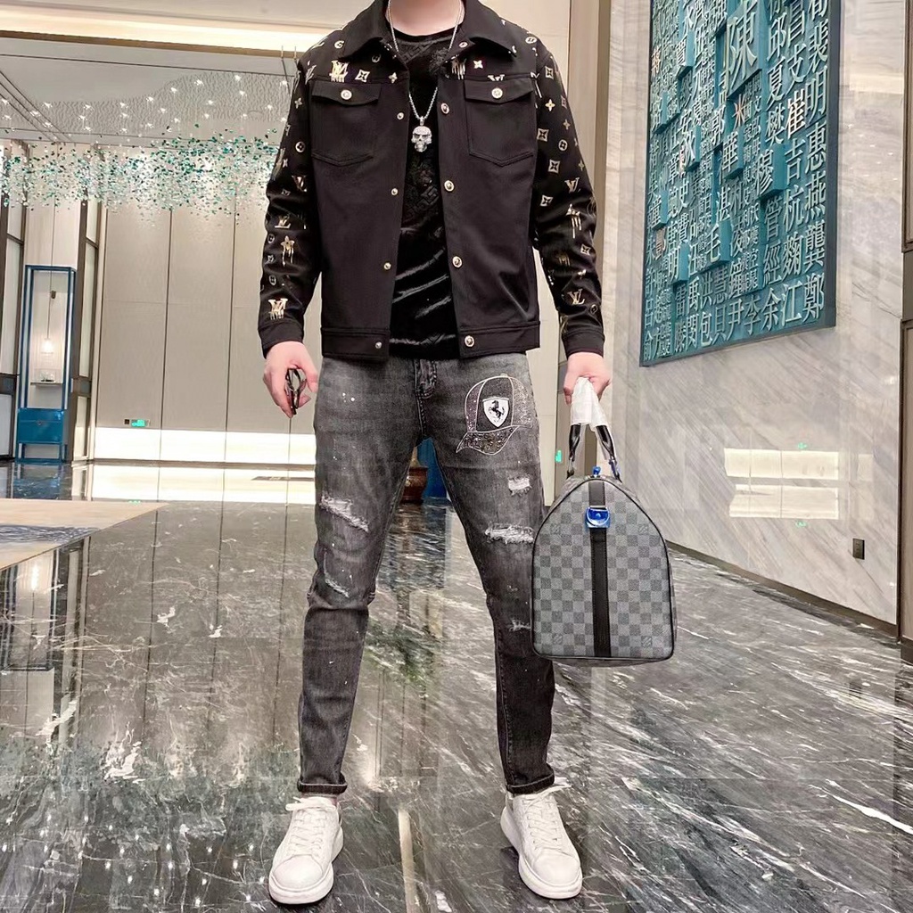 Áo khoác nam thời trang Louis Vuitton LV kiểu dáng trẻ trung, cá tính