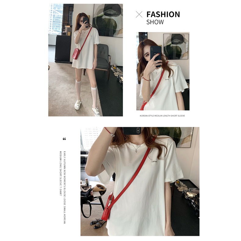 KOREAN STYLE Áo Thun Nữ Ngắn Tay Phong Cách Hàn Quốc