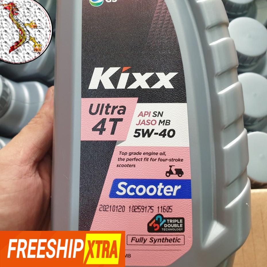 [Giá hủy diệt] Nhớt Kixx Ultra 4T 5W40 Scooter 800ml 100% Tổng Hợp, nhớt xe tay ga kixx 5W40 nhớt tổng hợp giá rẻ