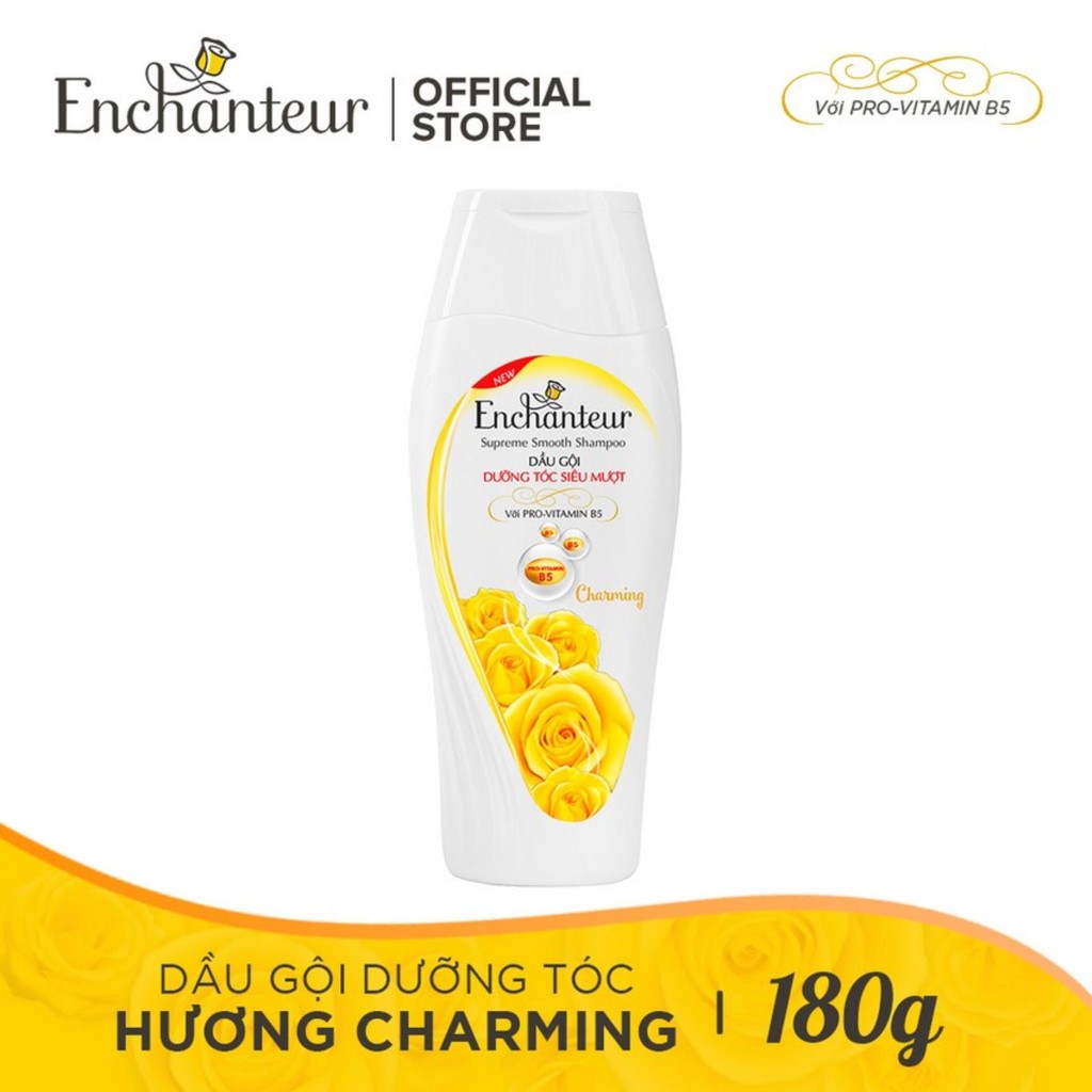 Dầu Gội Dưỡng Tóc Siêu Mượt Enchanteur Hương Charming 180G