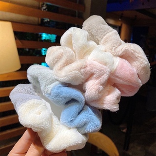 Dây Cột Tóc Scrunchies Lông Mềm Mịn