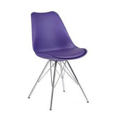 Ghế Eames Chân Sắt Xi Có Nệm A3 Hàng Cao Cấp