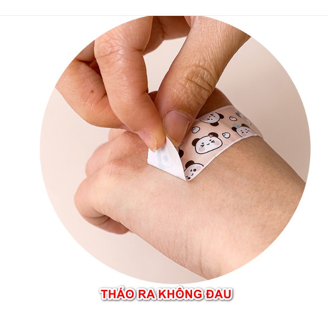 Vỉ 05 chiếc băng gâu hoạt hình dễ thương - miếng dán cầm máu