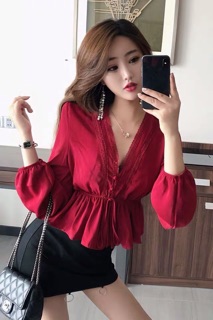 ÁO REN PHỐI THẮT EO XINH ĐẸP 🥰🥰