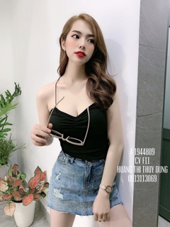 (Xả kho giá gốc) Áo yếm đan dây siêu hot (có mút ngực)