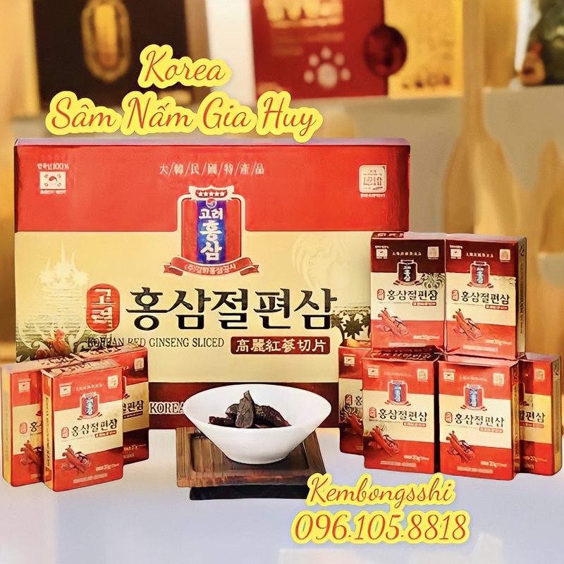Hồng sâm lát tẩm mật ong Korean Red Ginseng HÀN QUỐC