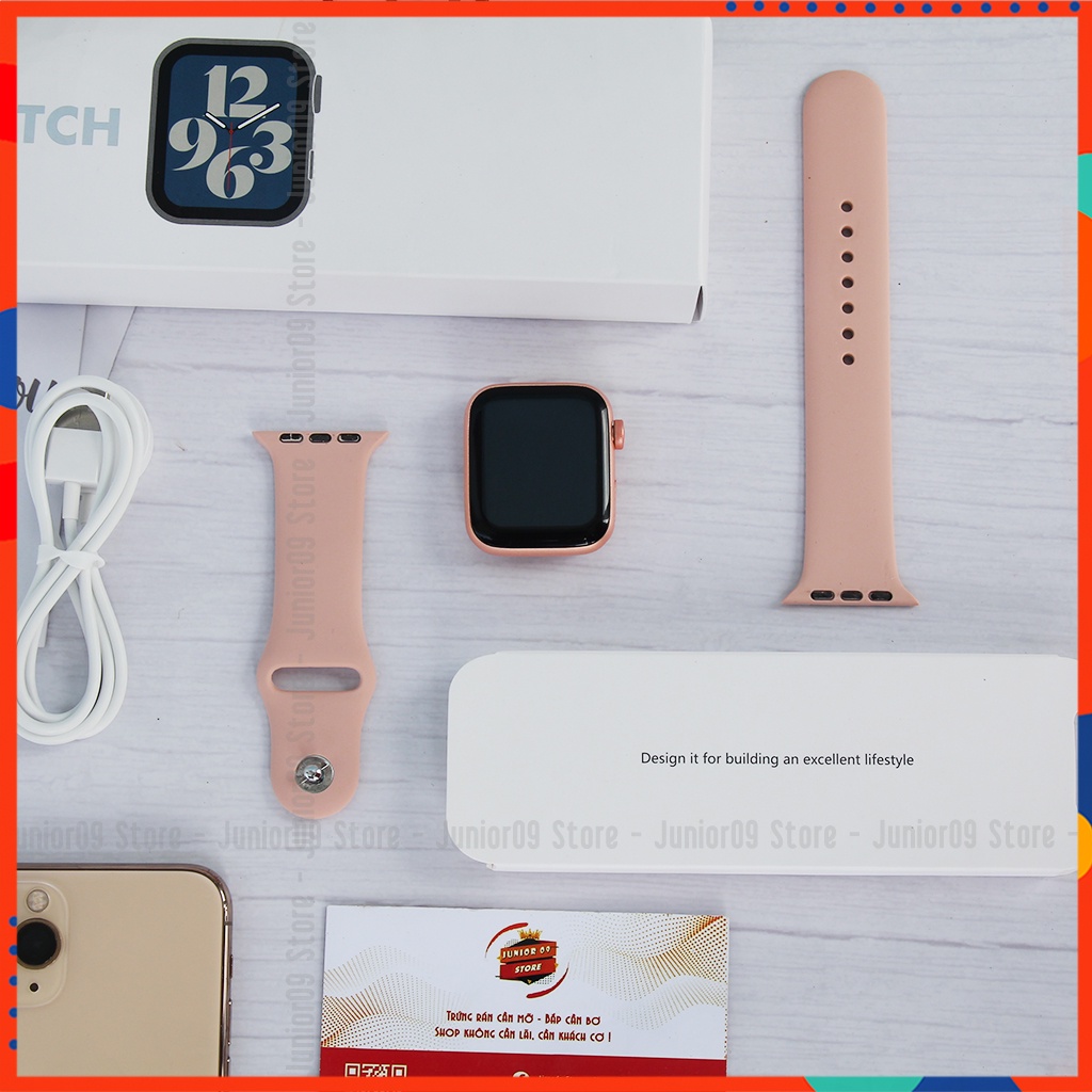 Đồng hồ thông minh AWatch Series 7 Cao cấp, đồng hồ đeo tay thời trang, đo nhịp tim- nghe gọi- nhắn tin Junior09 Store