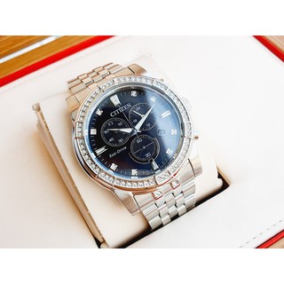 Đồng hồ nam chính hãng Citizen Calendrier chronograph AT2450-58E - Máy Quartz pin năng lượng ánh sáng - Kính cứng