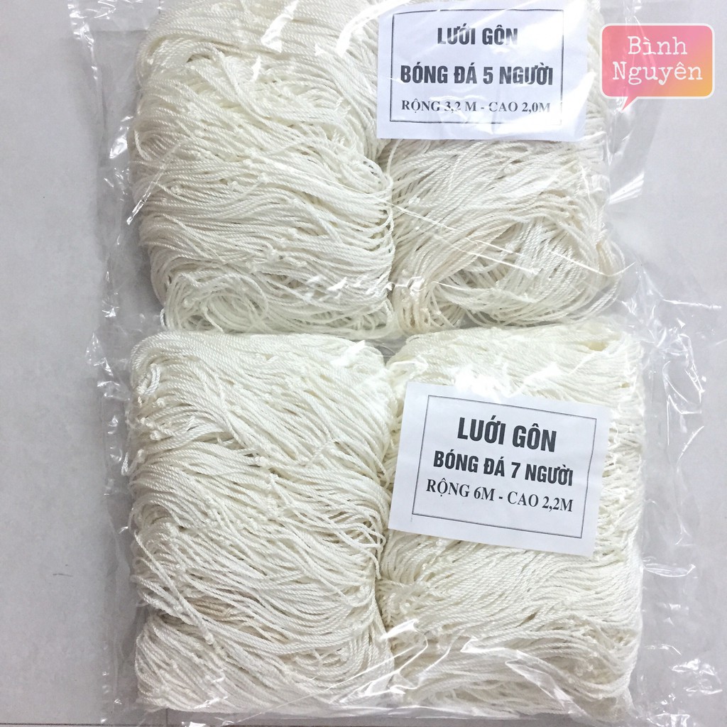Lưới gôn bóng đá 5 người DÙ cực bền (gồm 2 bên khung thành)