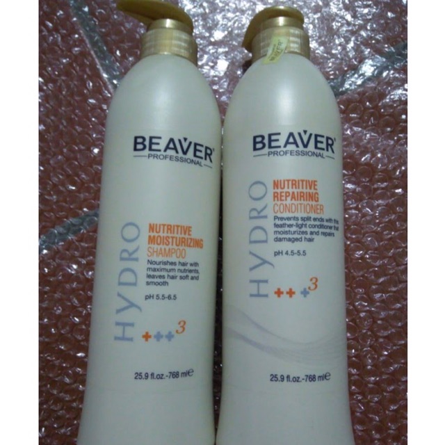 Dầu gội xả siêu dưỡng Beaver Nutritive +++3 768ml