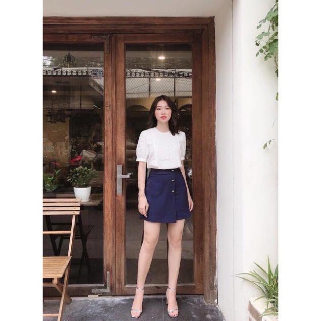 [Hàng mới về} Quần giả váy 3 cúc hoa chất tuyết mưa siêu xinh, dễ thương | BigBuy360 - bigbuy360.vn