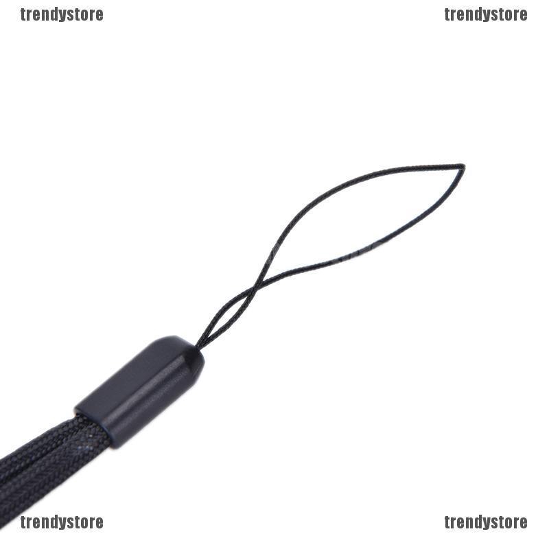 Set 5 Dây Đeo Cổ Tay Màu Đen Bằng Nylon Cho Điện Thoại / iPod / USB / mp3