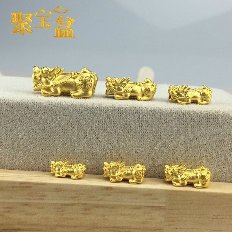 Charm tỳ hưu kim tiền mạ vàng,mạ bạc phong thủy cầu tiền tài,sức khỏe (hàng có sẵn)