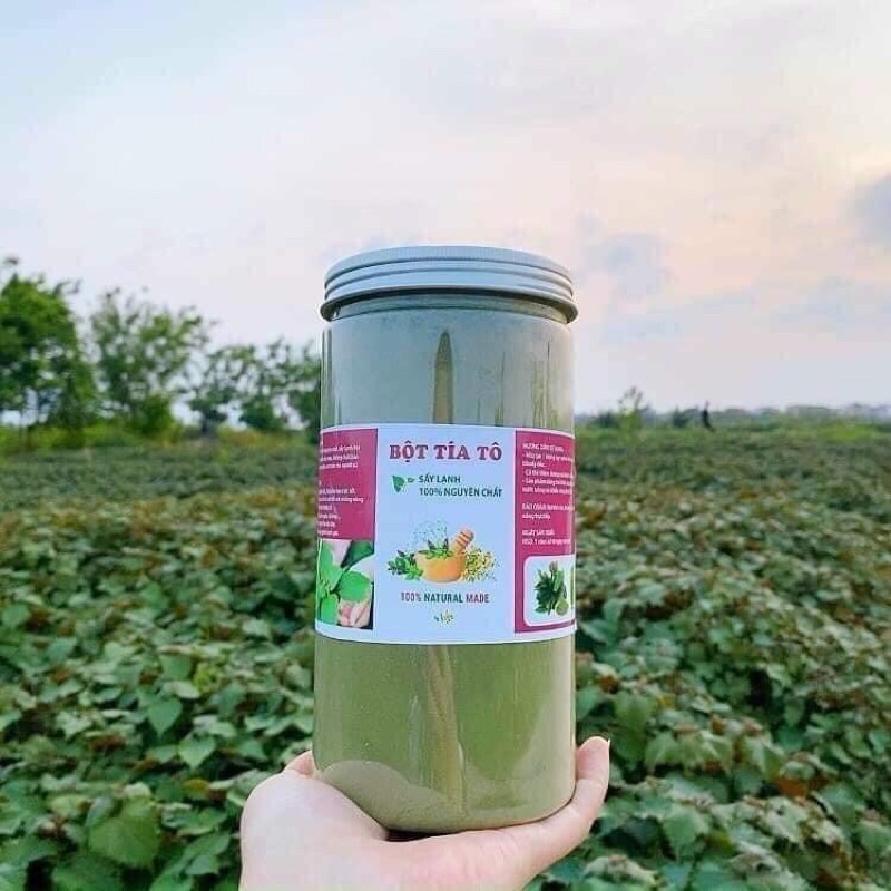 Bột tía tô sấy lạnh nguyên vị thơm ngon,xịn mịn nhất (hộp 500gr)