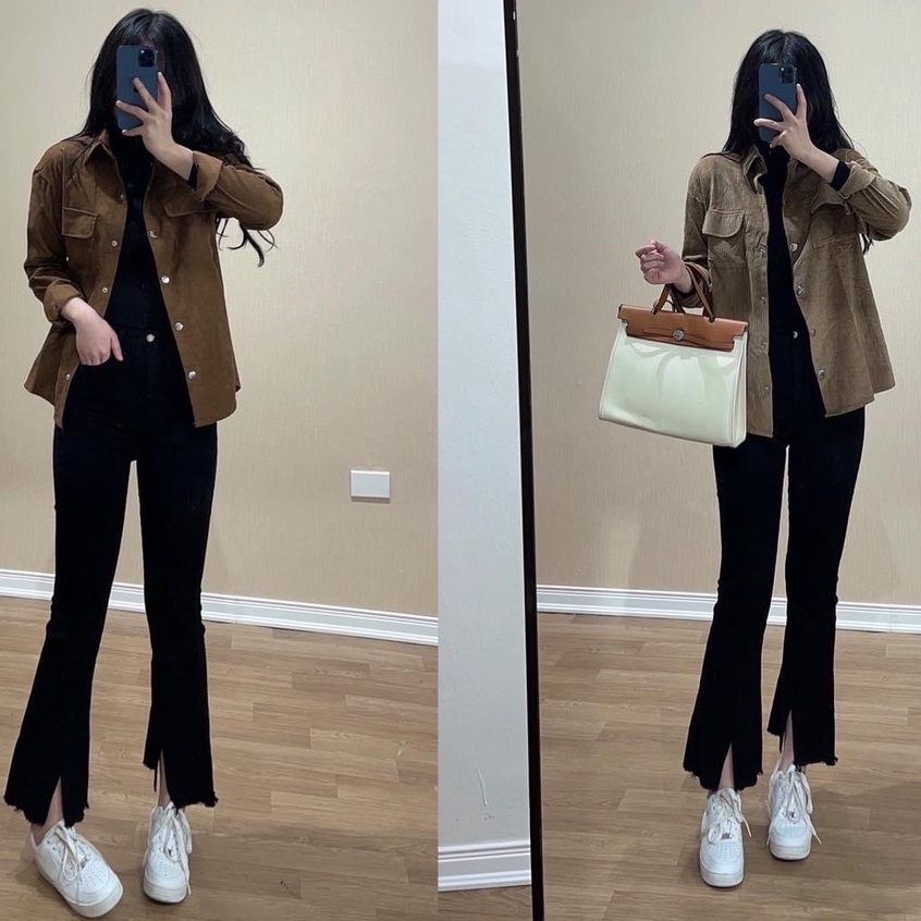 [QUAN01] Quần Jeans Ống Loe Nữ, Quần Bò Xẻ Gấu, Quần Bò Nữ Công Sở Co Dãn Phong Cách Hàn Quốc | BigBuy360 - bigbuy360.vn