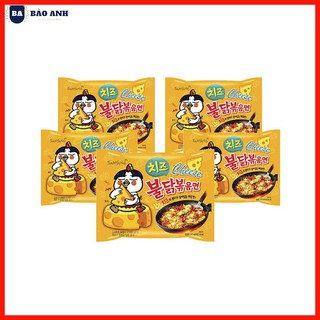Mì Cay Samyang Carbo Sốt Kem Phomai Vàng [ COMBO 5 GÓI ] Hàn Quốc Loại Ngon - BẢO ANH