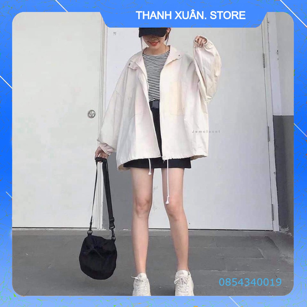 ÁO KHOÁC KAKI ULLZANG KHOÁ KÉO TAY PHỒNG HOT BE ĐEN NAM NỮ OVERSIVE - JACKET KIỂU SƠ MI ĐEN NAM NỮ BASIC 👗 💝 - TXShop