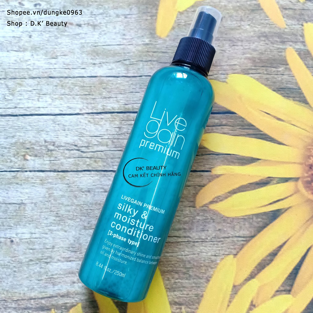 💚Xịt Livegain Dưỡng Tóc(Xả Khô) Làm Bóng Tóc Và Mượt Tức Thì 250ml