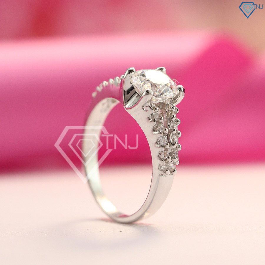 Nhẫn bạc nữ đẹp đính đá thanh lịch tinh tế NN0164TRANG SỨC TNJ