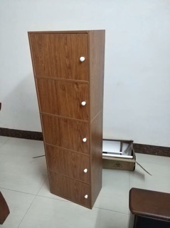 Tủ gỗ dán 5 tầng hiện đại (ảnh thật ở cuối)