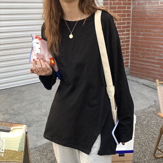 Áo thun nữ xẻ tà - Cotton sượt siêu xinh
