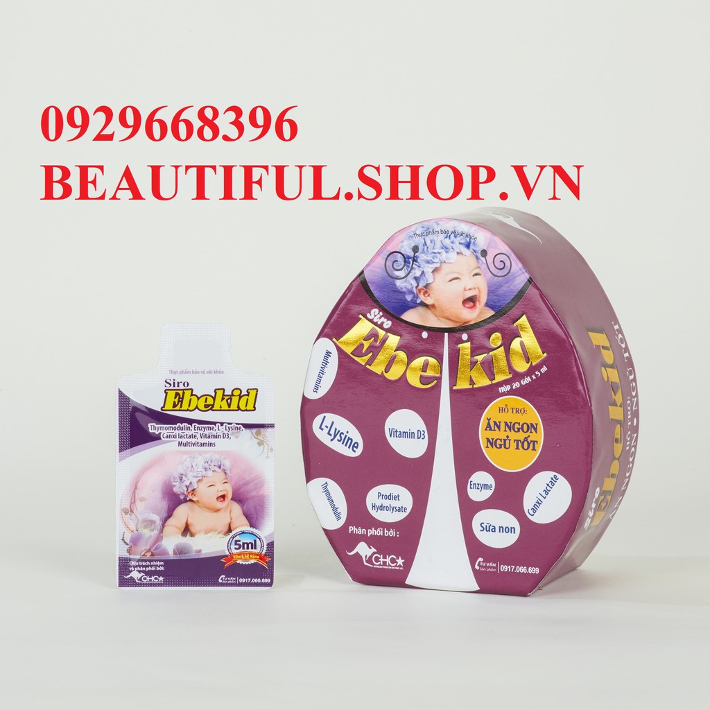 👍 Siro EBEKID - Bé Ăn Ngon, Ngủ Tốt, Hết Biếng Ăn, Tăng Cường Hấp Thu, Tăng Cường Hệ Miễn Dịch
