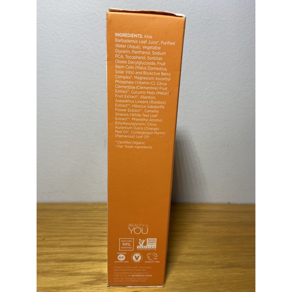 Nước Cân Bằng Da Andalou Clementine + C Illuminating