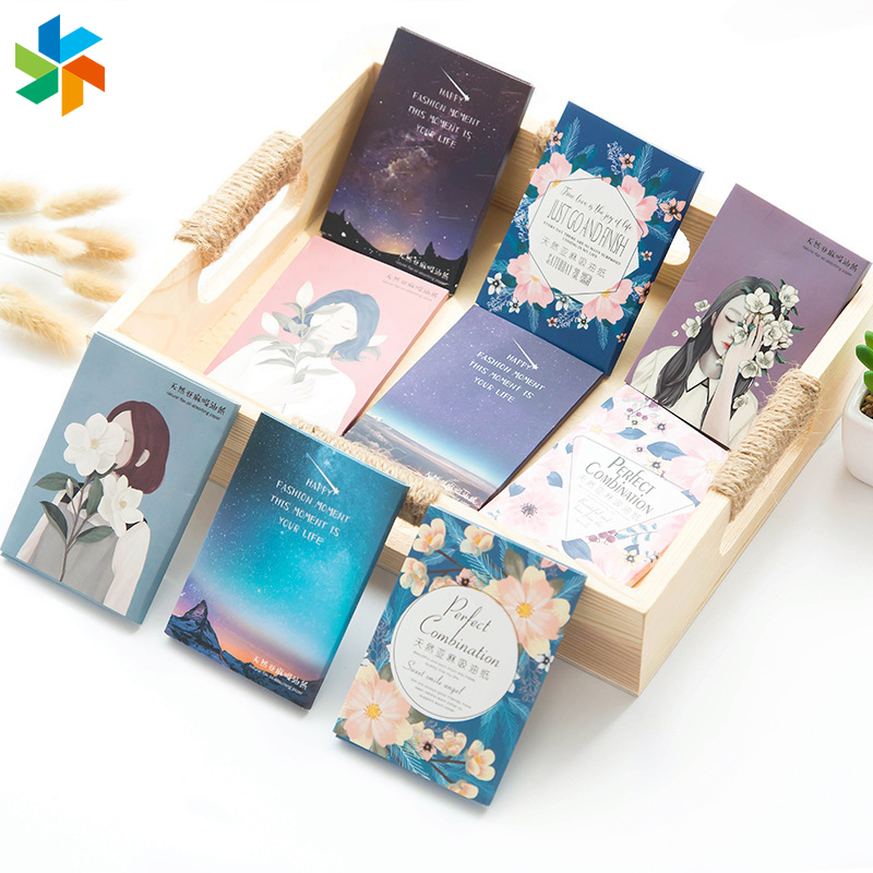 [Hàng mới về] Giấy thấm dầu màu xanh dương an toàn tiện dụng cho nam và nữ