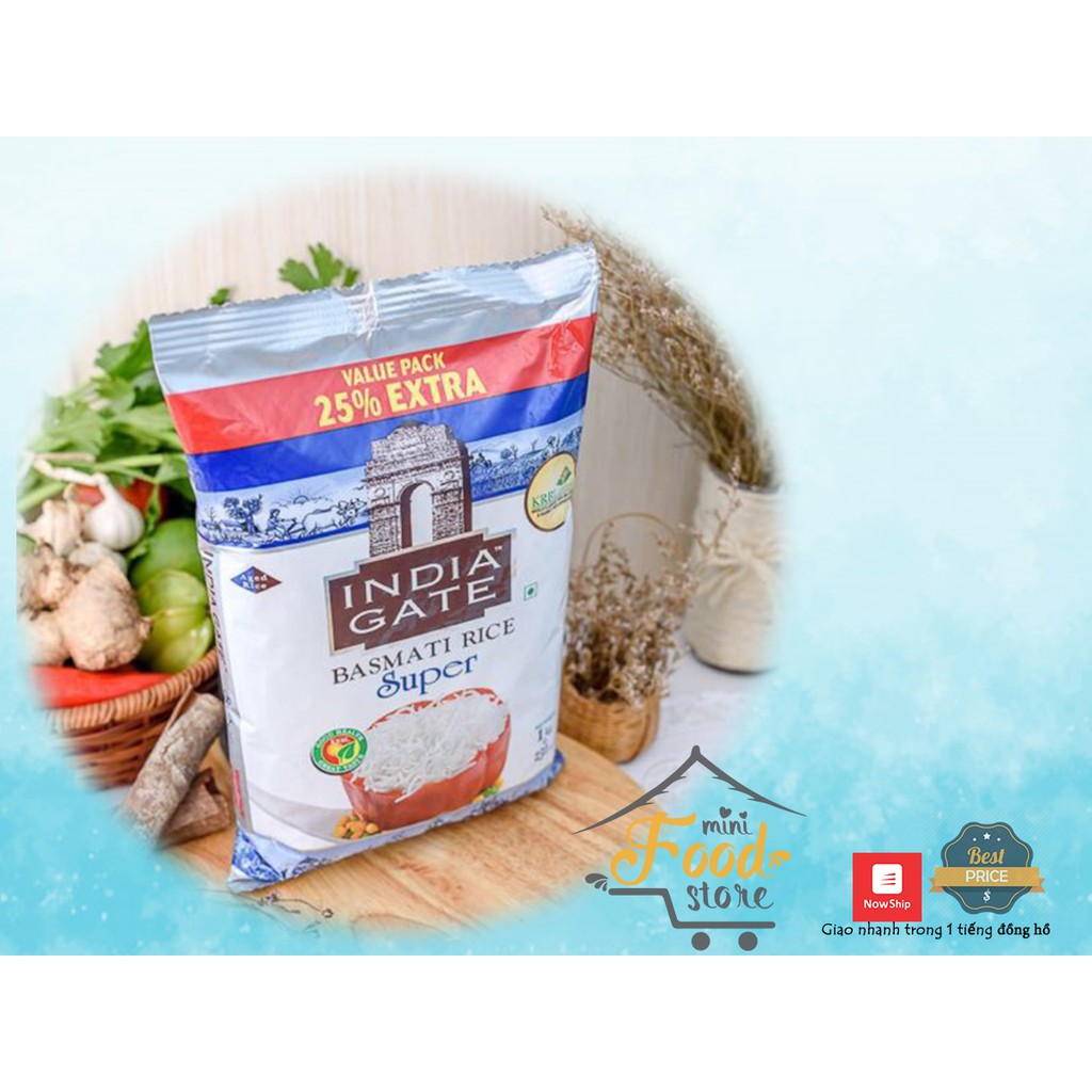 Gạo Basmati India Gate Super Ấn Độ 5kg