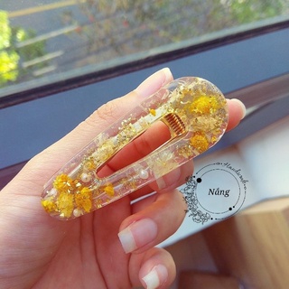 Kẹp tóc hoa baby vàng