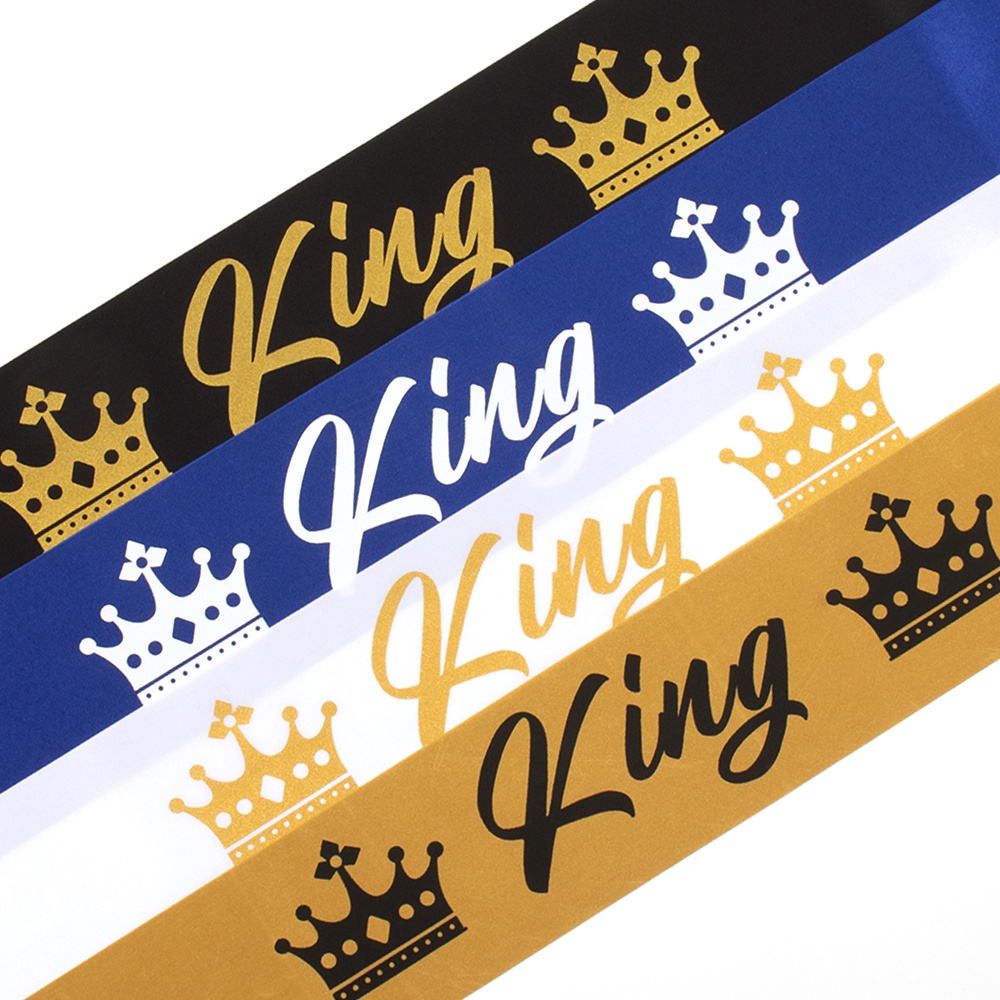 Băng Đeo Chéo king Và queen Trang Trí Tiệc