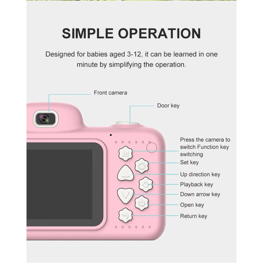Máy ảnh kỹ thuật số có màn hình LCD cho trẻ em | BigBuy360 - bigbuy360.vn
