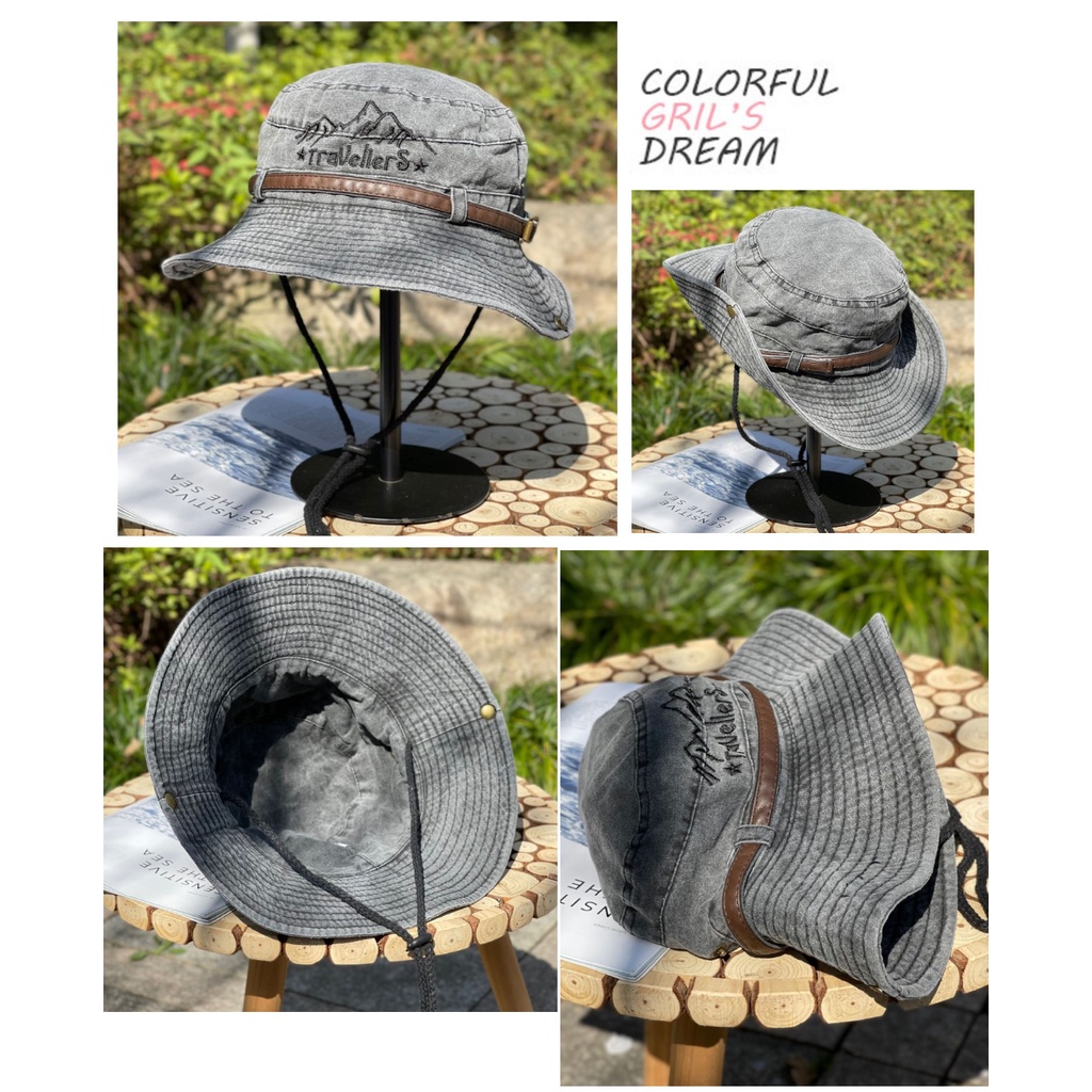 Mũ Cao Bồi Chống Tia Uv Thời Trang Mùa Hè Cho Nam Và Nữ