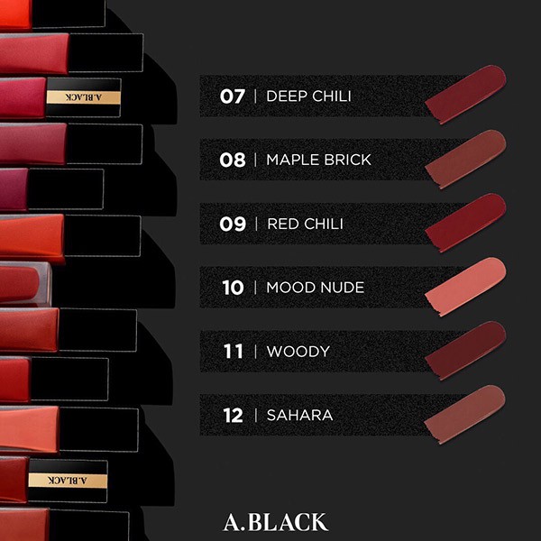 Son Kem Lì A. BLACK Artistic Velvet Tint Lux Red. | BigBuy360 - bigbuy360.vn