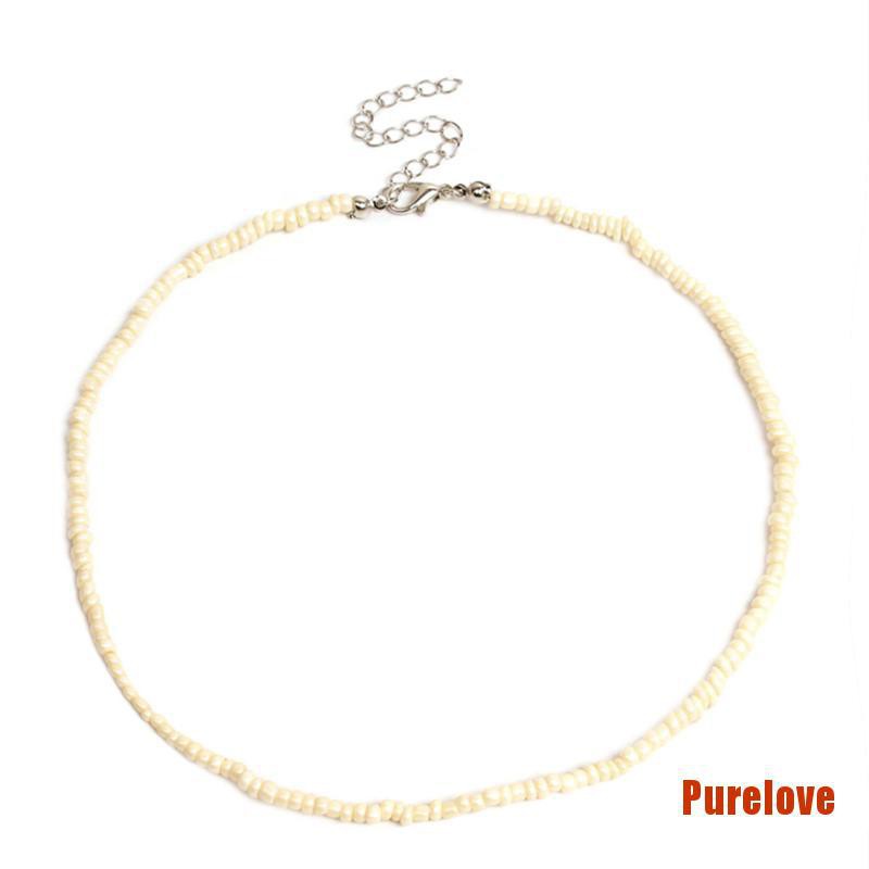 Vòng Cổ choker Chuỗi Hạt Màu Cầu Vồng Phong Cách bohemian Thời