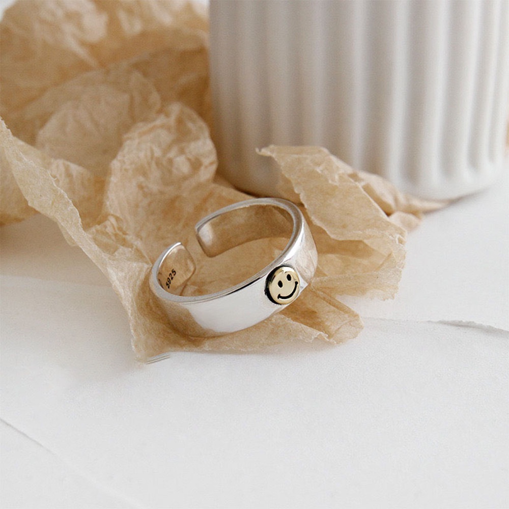 Nhẫn hở hình mặt cười thời trang cho nữ