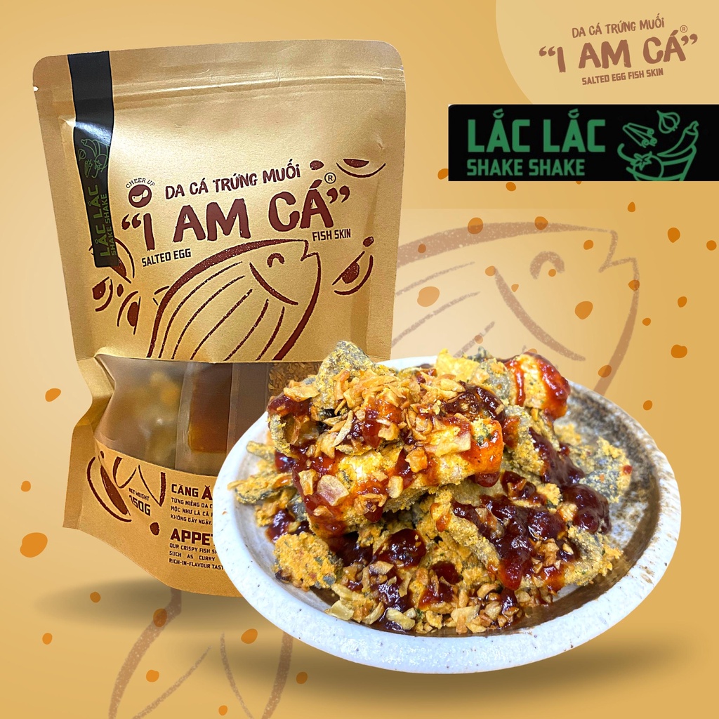 Da cá trứng muối | CÁ LẮC LẮC | "I AM CÁ" ăn vặt siêu ngon
