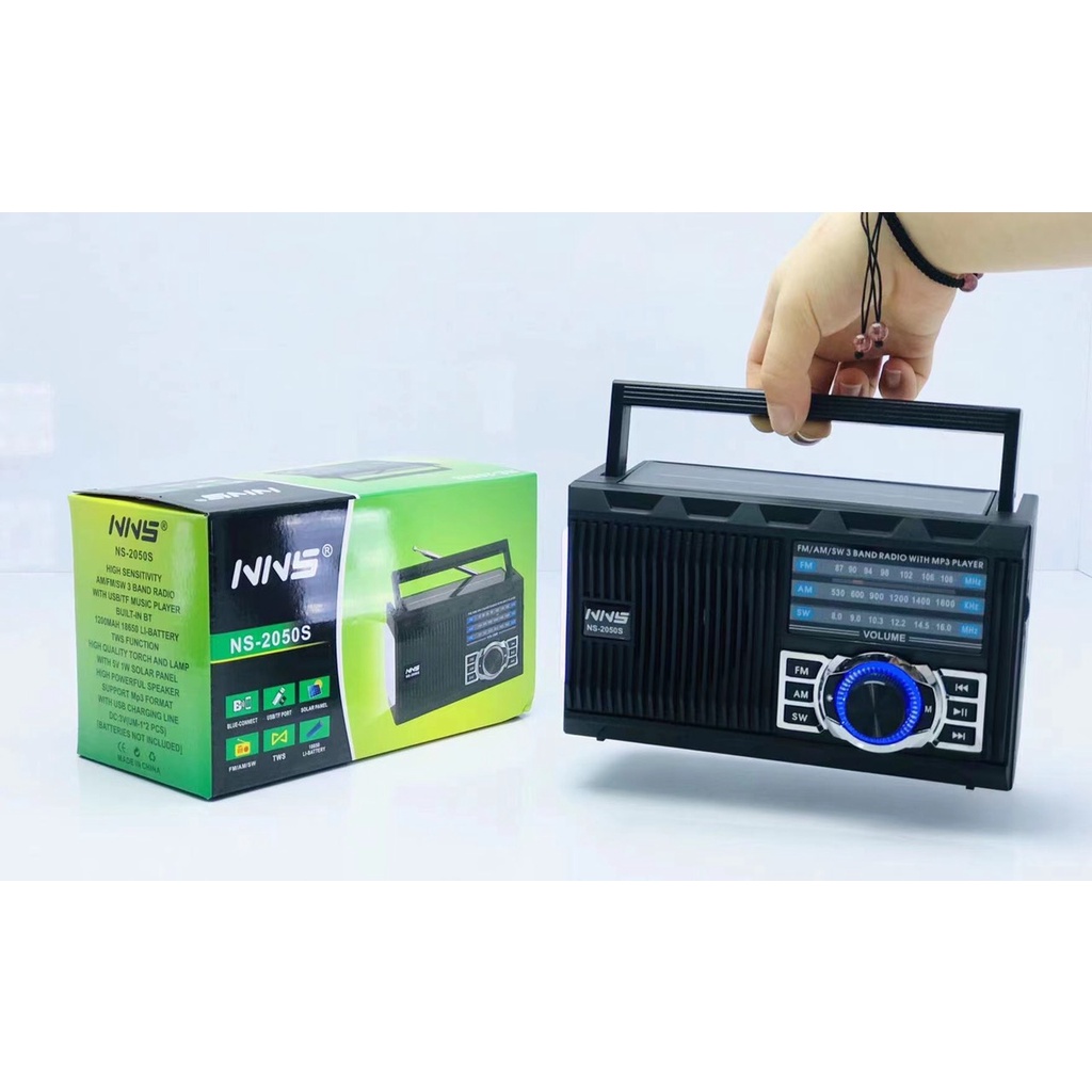 Loa Bluetooth Linkeetech FM/SD/USB NNS NS-2050S Pin năng lượng mặt trời