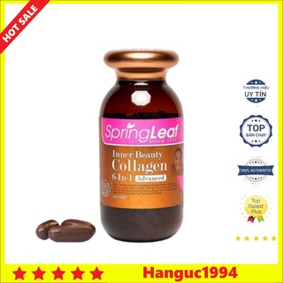 Viên collagen spring leaf inner beauty collagen 6-in-1 advanced chính hãng úc 180v chống lão hóa đẹp da - t03