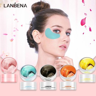 Lanbena set 30 cặp mặt nạ mắt dưỡng ẩm xóa quầng thâm / bọng mắt hiệu quả