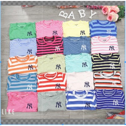 Áo kẻ thêu ny cho bé chất zip