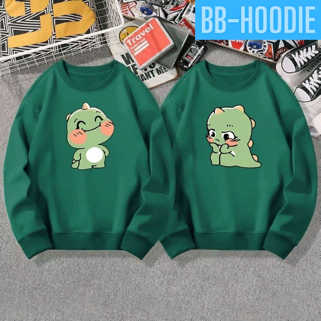 COMBO 2 ÁO SWEATER NỈ UNISEX CẶP ĐÔI IN PET SIÊU ĐẸP ÁO KHOÁC LOCAL BRAND