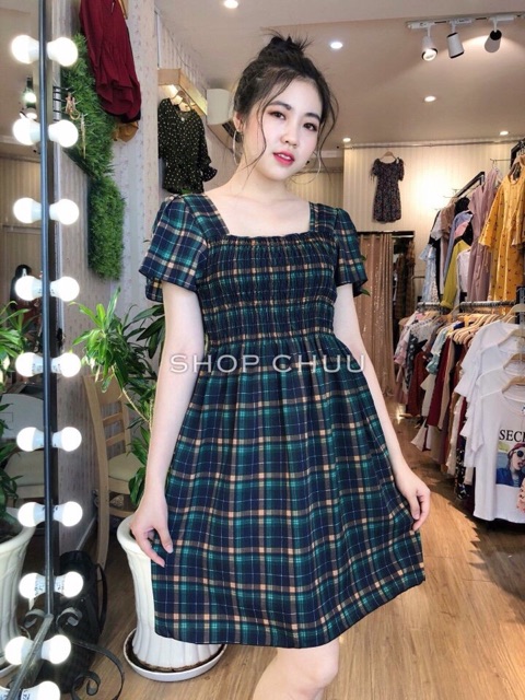 Đầm carô đủ màu bigsize 60 - 85 kí | BigBuy360 - bigbuy360.vn