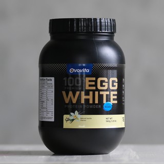 Bột Protein Lòng Trắng Trứng Hỗ Trợ Tăng Cơ Bắp Ovovita Vị Vani. Hũ 560g