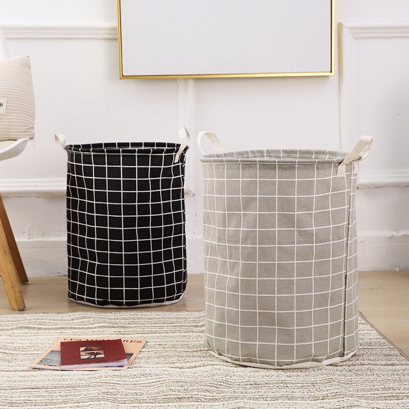 Giỏ đựng quần áo đa năng vải canvas gấp gọn túi vải đựng đồ chống thấm ChiChi TV04