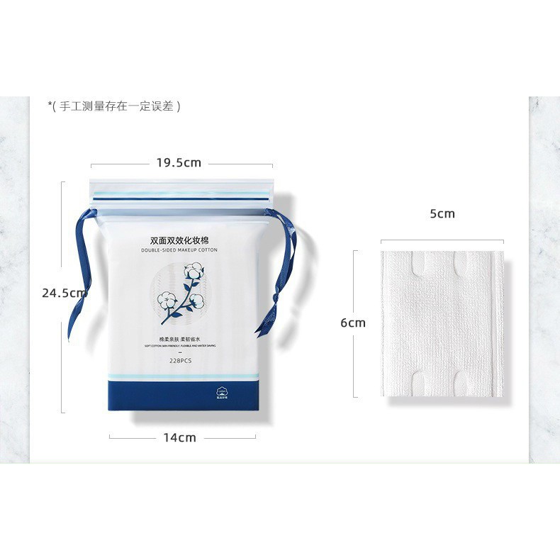 HÀNG MỚI Bông tẩy trang 3 lớp Cotton Pads túi 228 miếng - Hàng Nội Địa Trung Quốc Loại Mới | BigBuy360 - bigbuy360.vn